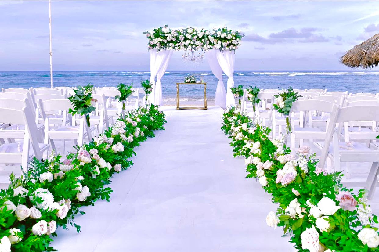 Luxury beach wedding ceremony in Punta Cana, Dominican Republic