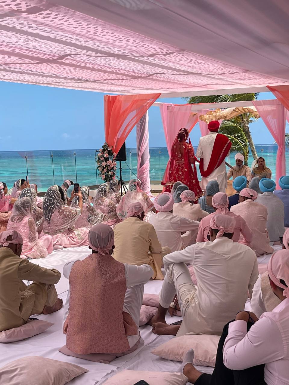 Beautiful wedding moment in Punta Cana destination wedding